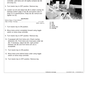 John Deere 447, 547 Round Balers (320001-) Operator's Manual (OME131354) - Image 3