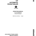 John Deere 14T Automatic Pick-Up Baler Operator's Manual (OME16470) - Image 1