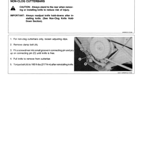 John Deere 6-, 12-Ft. Mower Bars For Forage Harvester Operator's Manual (OME73483) - Image 2