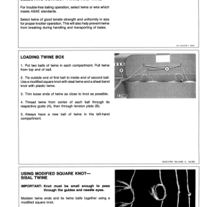 John Deere 348 Square Baler (MY1987-MY1990) Operator's Manual (OME76975) - Image 3