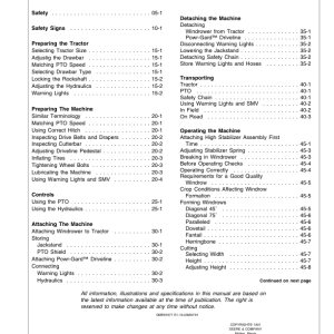 John Deere 590 Pull-Type Windrower Operator's Manual (OME81677) - Image 2
