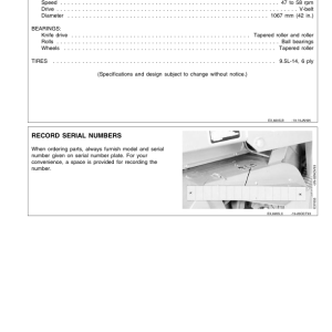 John Deere 820 Mower Conditioner (986001-) Operator's Manual (OME86450) - Image 3