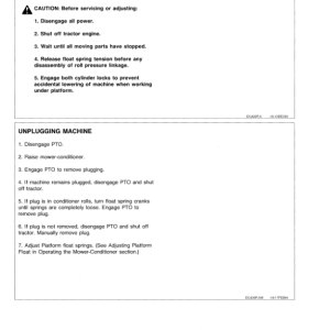 John Deere 920, 930 Mower Conditioners Operator's Manual (OME86456) - Image 3