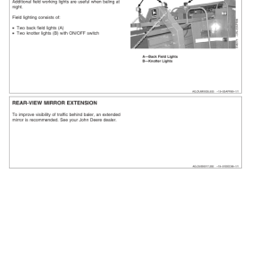 John Deere 100 Intermediate Square Baler (110001-) Operator's Manual (OME96012) - Image 3