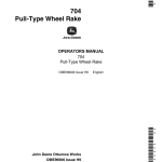 John Deere 704 Pull-Type Wheel Rake Operator's Manual (OME96906) - Image 1
