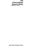 John Deere 100 Intermediate Square Baler (140001- ) Operator's Manual (OME97021) - Image 1