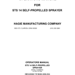John Deere Hagie STS14 Self-Propelled Sprayer (017001-017500) (Worldwide Edition) Operator's Manual (OMFA493686) - Image 1