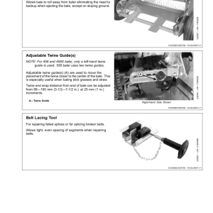 John Deere 458, 458 Silage Special & 558 Round Balers (Regular & Megawide Pickup Plus) (360001-) Operator's Manual (OMFH309528) - Image 3