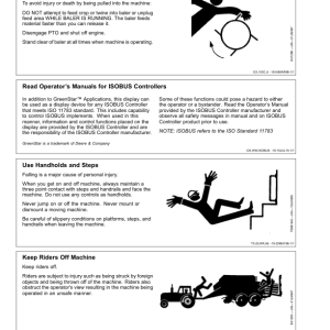 John Deere L1524, L1533 & L1534 Large Square Balers Operator's Manual (OMFH323226) - Image 4