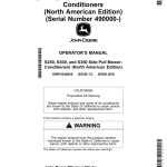 John Deere S250, S300, S350 Side Pull Mower-Conditioners (490000-) (North American) Operator's Manual (OMFH348826) - Image 1