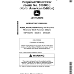 John Deere W200M, W235M, W260M Rotary Self- Propelled Windrower (Serial No. 510000-) (North American) Operator's Manual (OMFH352676) - Image 1