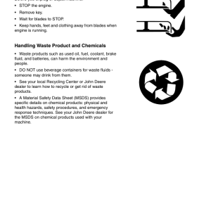 John Deere Sabre Lawn Tractors 1438GS, 1438HS, 1538HS, 1542HS, 1642HS, 1646HS, 1846HV & 1846HMS (010001-020000) Operator's Manual (OMGX10485) - Image 3