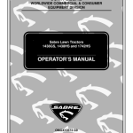 John Deere 1438GS, 1438HS (020001-) & 1742HS (010001-) Sabre Lawn Tractors Operator's Manual (OMGX10573) - Image 1