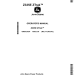 John Deere Z335E ZTrak (Export Edition)SN 050001- Operator's Manual (OMGX26534) - Image 1