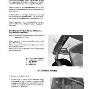 John Deere 3-Roller Belt Pickups (110, 132, 154 In.), 212/214 Platform Operator's Manual (OMH120054) - Image 2