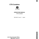 John Deere CTS Combine (-645501) Operator's Manual (OMH159577) - Image 1