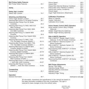 John Deere 3-Roller Belt Pickups, 914 P Platforms (695101-) Operator's Manual (OMH202757) - Image 3