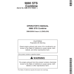 John Deere 9880 STS Combine (700801-) Operator's Manual (OMH205944) - Image 1