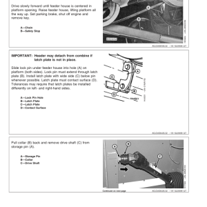 John Deere 3-Roller Belt Pickup (132, 154 In.), 914P Platform Operator's Manual (OMH208511) - Image 2