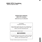 John Deere 9560 STS Combine (715301-) Operator's Manual (OMH219433) - Image 1