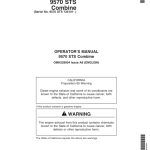 John Deere 9570 STS Self-Propelled Combine (725101-) Operator's Manual (OMH229934) - Image 1