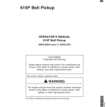 John Deere 615 P Belt Pickup (725101-) Operator's Manual (OMH232865) - Image 1