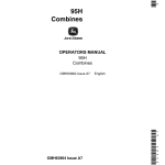 John Deere 95H Hillside Combine Operator's Manual (OMH63964) - Image 1