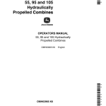 John Deere Hydraulic Propulsion System for 55, 95, 105 Combine Operator's Manual (OMH63965) - Image 1