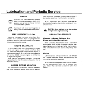 John Deere 3300 Combine North America (003000-045000) Operator's Manual (OMH84016) - Image 3