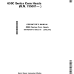 John Deere 600C - Series 606C, 608C, 612C, 616C, 618C STALKMASTER Corn Heads (Export Edition) Operator's Manual (OMHXE103843) - Image 1