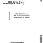 John Deere 600D Series - 625D, 630D, 635D & 640D Draper Platforms (Export Edition) Operator's Manual (OMHXE104524) - Image 1
