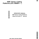 John Deere 600F Series Cutting Platforms 620F, 622F, 625F, 630F, 635F Operator's Manual (OMHXE119128) - Image 1