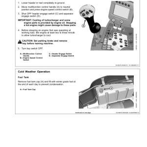 John Deere S690 Combines European Edition (735601-740100) Operator's Manual (OMHXE16685) - Image 4