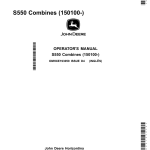 John Deere S550 Combines (150100-) Operator's Manual (OMHXE193059) - Image 1