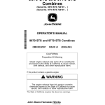 John Deere 9670 STS & 9770 STS Combines North America (740101-) Operator's Manual (OMHXE22997) - Image 1