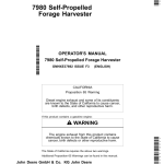 John Deere 7980 Self-Propelled Forage Harvester (North American) Operator's Manual (OMHXE37692) - Image 1