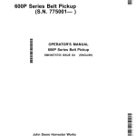 John Deere 600P Series Belt Pickup (775001-) 615P Operator's Manual (OMHXE75755) - Image 1
