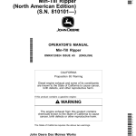 John Deere Min-Till Ripper (North American) (S.N. 810101—) Operator's Manual (OMKK120824) - Image 1