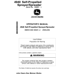 John Deere 4940 Self-Propelled Sprayer/Spreader Operator's Manual (OMKK13308) - Image 1