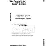 John Deere 7260 Cotton Picker (050001-) Operator's Manual (OMKK15691) - Image 1