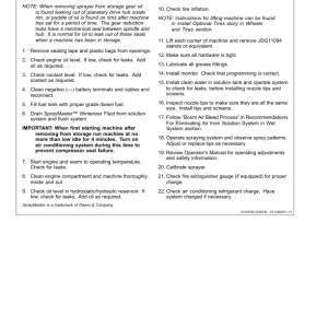 John Deere 4630 Self-Propelled Boom Sprayers (3WP-2271) Mongolian Edition (023001-) Operator's Manual (OMKK16970) - Image 3