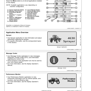 John Deere 4630 Self-Propelled Sprayer (Manufactured by Catalão) Operator's Manual (OMKK36433) - Image 4