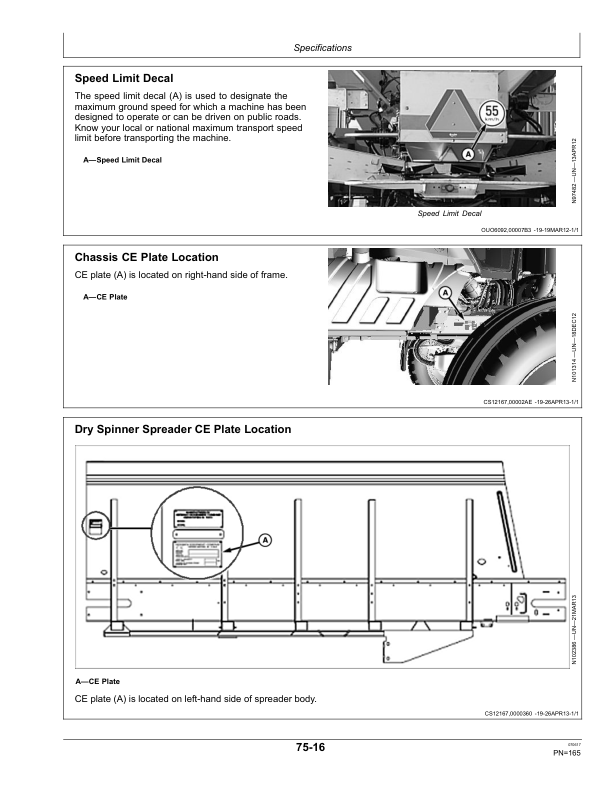 John Deere DN456 & DN485 Dry Spinner Spreaders Operator's Manual ...