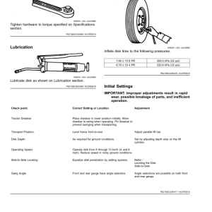 John Deere 225 Disk Harrow Wheel Type Offset Operator's Manual (OMKK54060) - Image 2