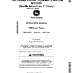 John Deere 1745 CCS Drawn Rigid Frame MaxEmerge5 planter (790101-) Operator's Manual (OMKK66072) - Image 1