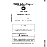 John Deere CS770 Cotton Stripper (210001-230000) (North American) Operator's Manual (OMKK69786) - Image 1