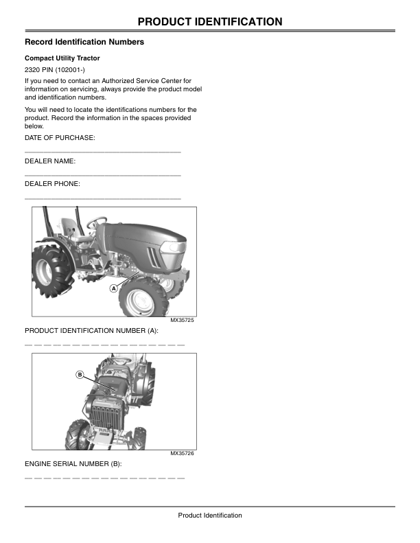John Deere 2320 Compact Utility Tractors Australian Edition (102001