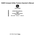 John Deere 1026R Compact Utility Tractor European Edition (310000-) Operator's Manual (OMLVU25864) - Image 1