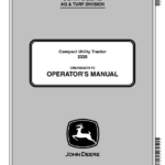 John Deere 2320 Compact Utility Tractors Export Edition (102001- ) Operator's Manual (OMLVU26079) - Image 1