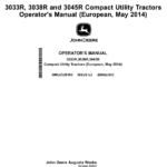 John Deere 3033R, 3038R, 3045R Compact Utility Tractors (010001-) Operator's Manual (OMLVU29100) - Image 1